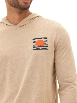 Triblend Embroidery Hoodie Tee