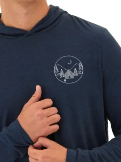 Triblend Embroidery Hoodie Tee