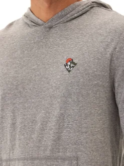 Triblend Embroidery Hoodie Tee