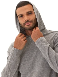 Triblend Embroidery Hoodie Tee