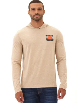 Triblend Embroidery Hoodie Tee