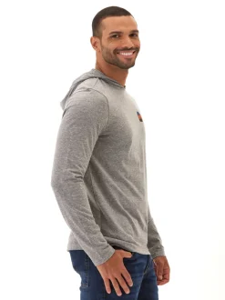 Triblend Embroidery Hoodie Tee