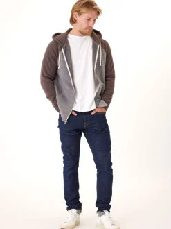 Triblend Raglan Colorblock Zip Fleece Hoodie