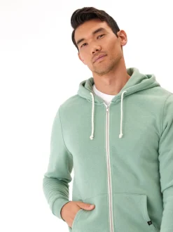 Triblend Zip Fleece Hoodie