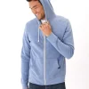 Triblend Zip Fleece Hoodie