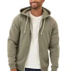 Triblend Zip Fleece Hoodie