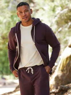 Triblend Zip Fleece Hoodie