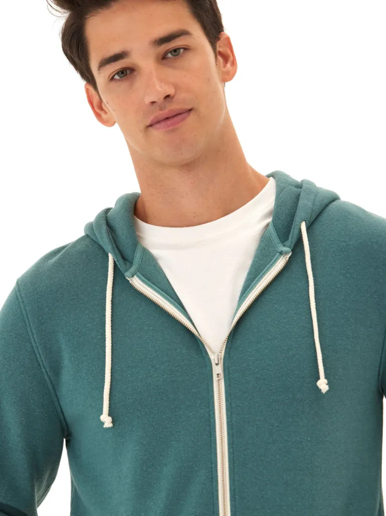 Triblend Zip Fleece Hoodie