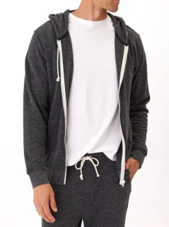 Triblend Zip Fleece Hoodie