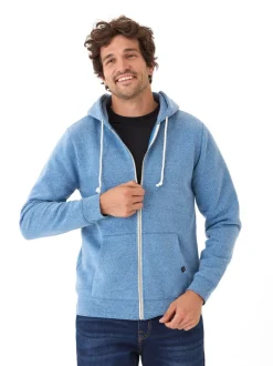 Triblend Zip Fleece Hoodie