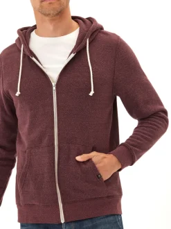 Triblend Zip Fleece Hoodie