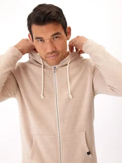 Triblend Zip Fleece Hoodie