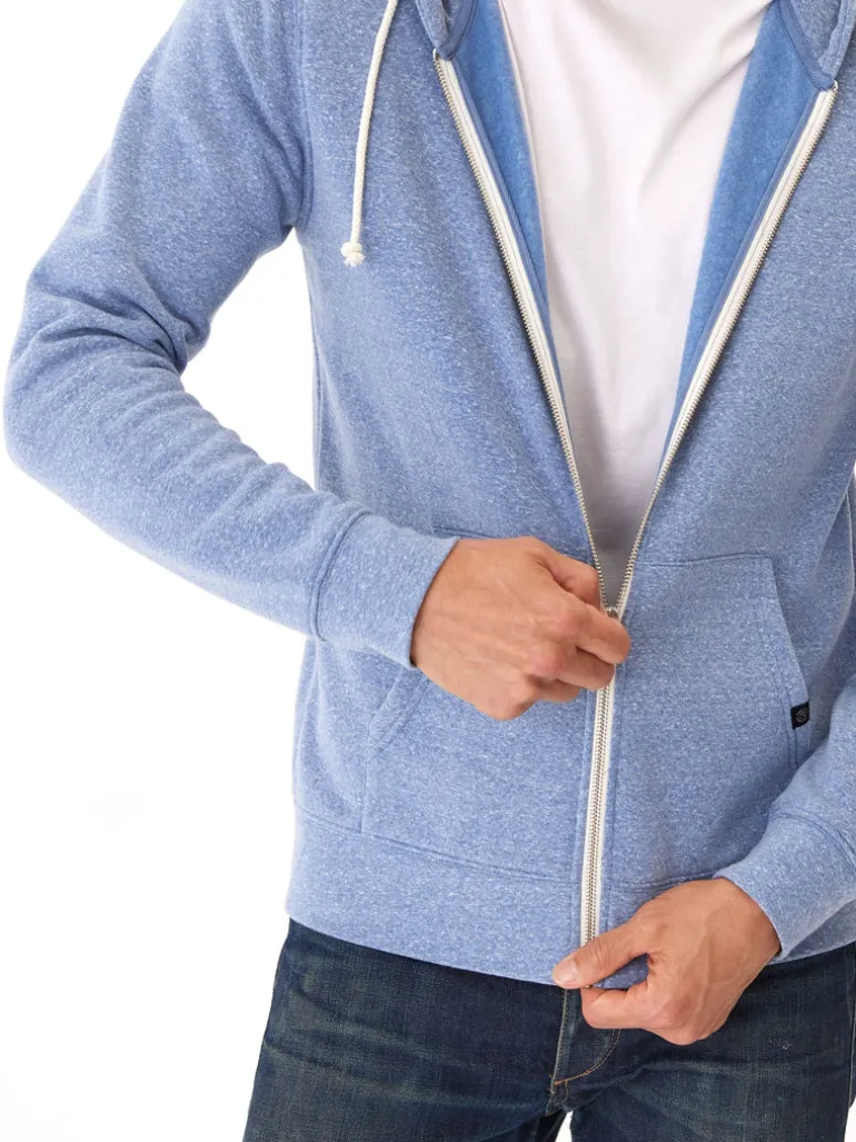 Triblend Zip Fleece Hoodie