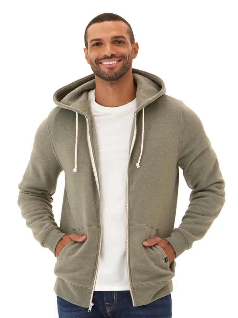 Triblend Zip Fleece Hoodie