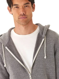 Triblend Zip Fleece Hoodie