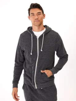 Triblend Zip Fleece Hoodie