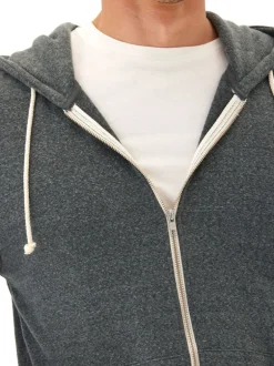 Triblend Zip Fleece Hoodie