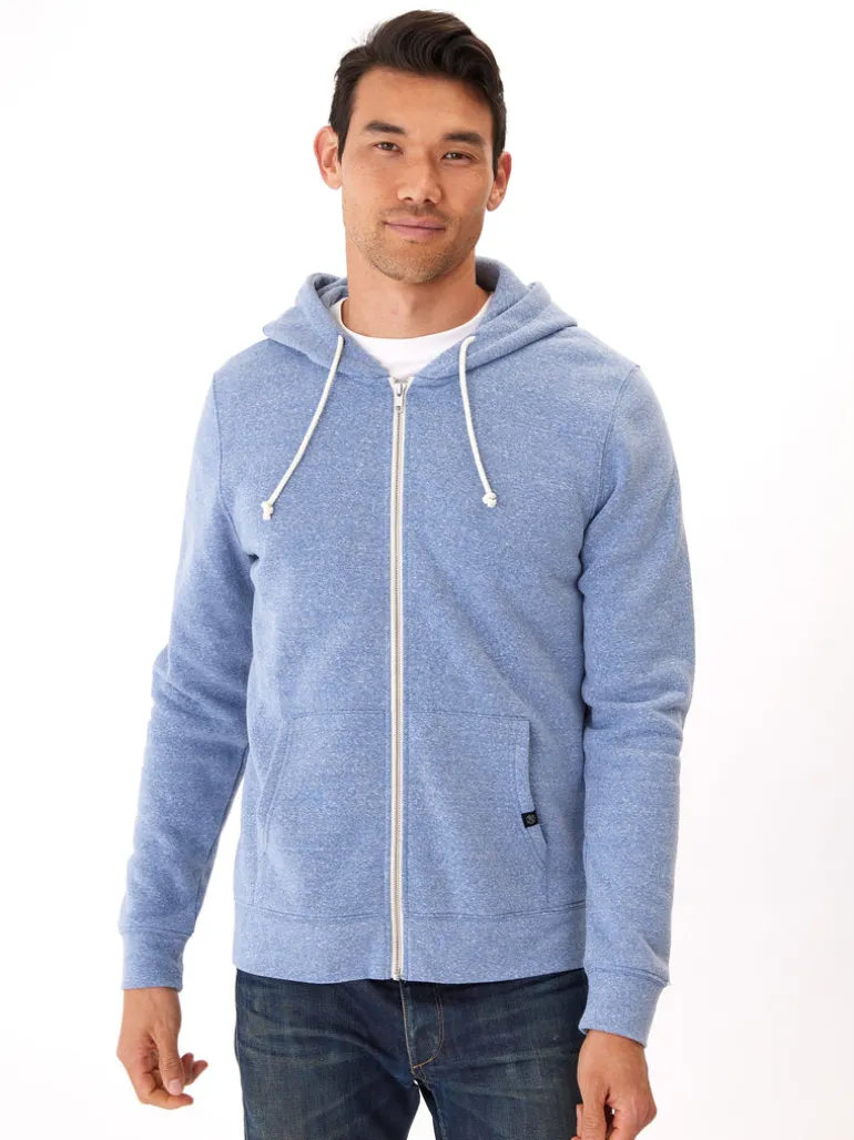 Triblend Zip Fleece Hoodie