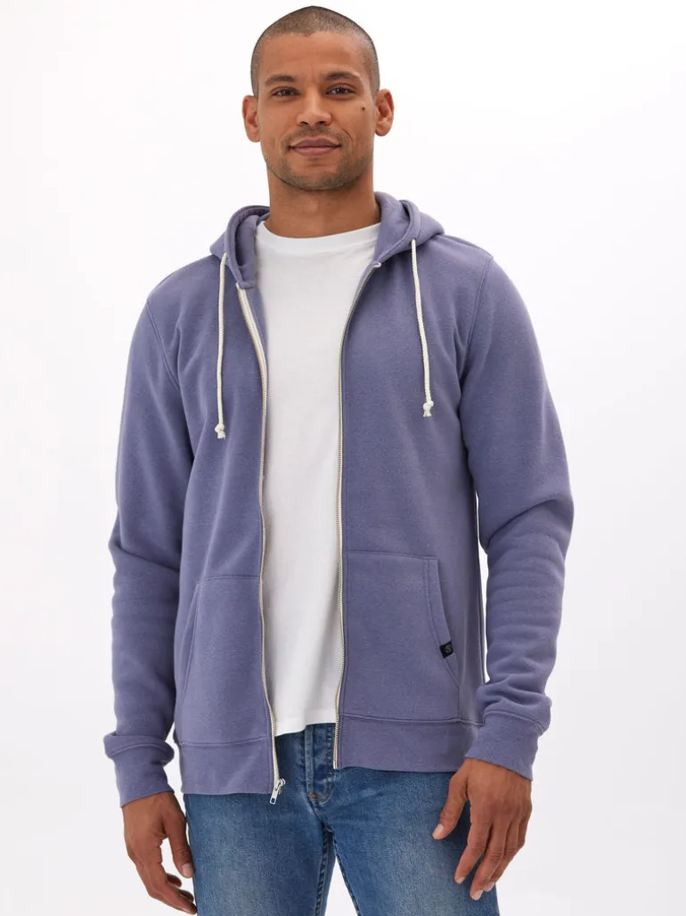 Triblend Zip Fleece Hoodie