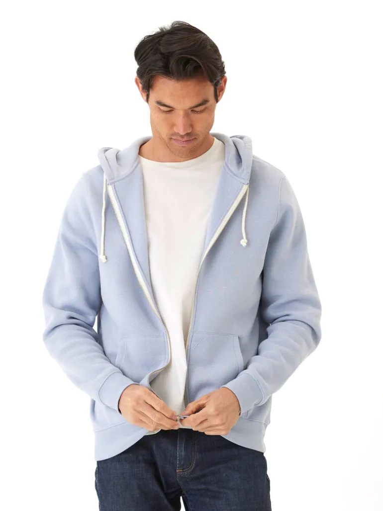 Triblend Zip Fleece Hoodie