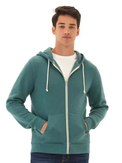 Triblend Zip Fleece Hoodie