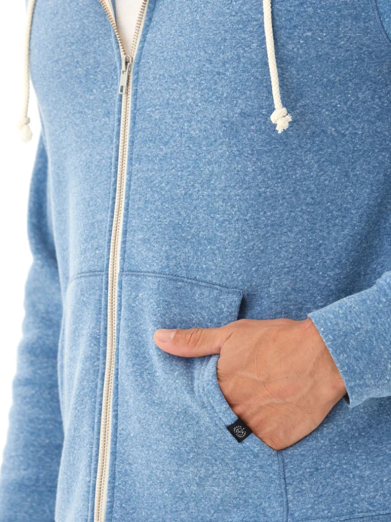 Triblend Zip Fleece Hoodie