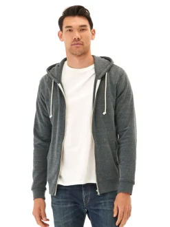 Triblend Zip Fleece Hoodie