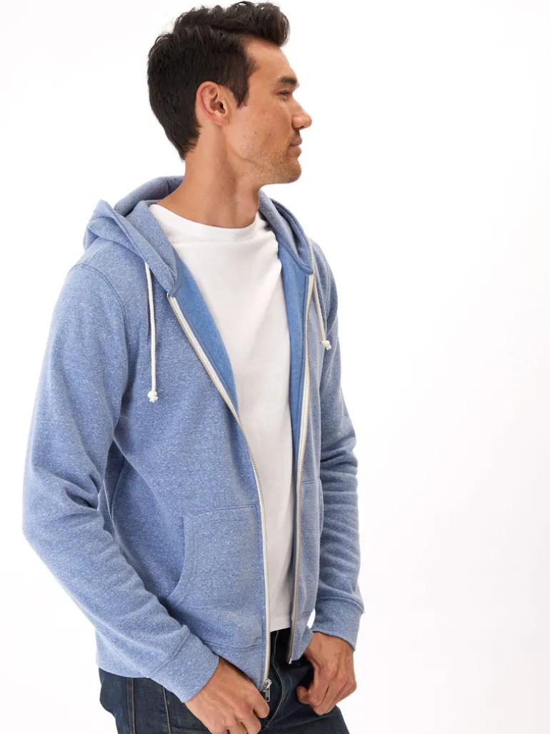 Triblend Zip Fleece Hoodie