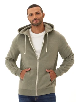 Triblend Zip Fleece Hoodie