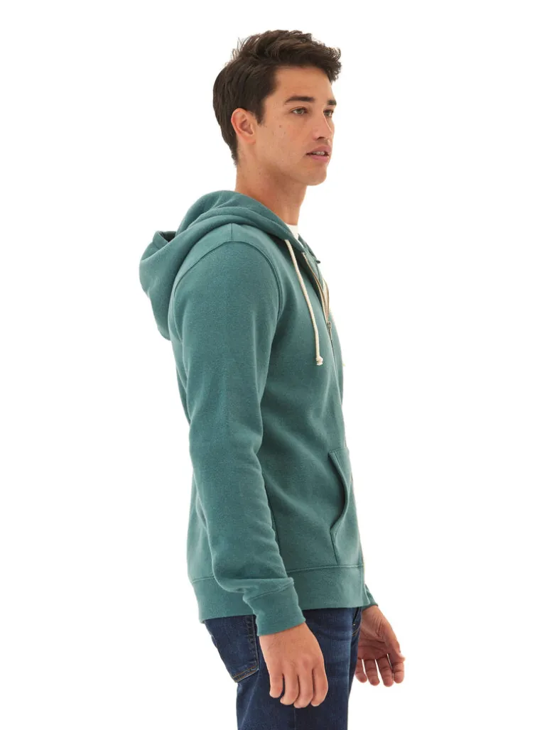 Triblend Zip Fleece Hoodie