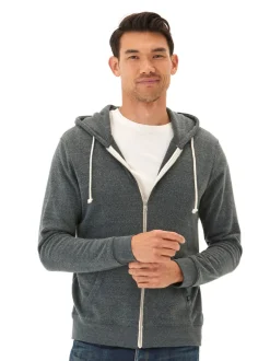 Triblend Zip Fleece Hoodie