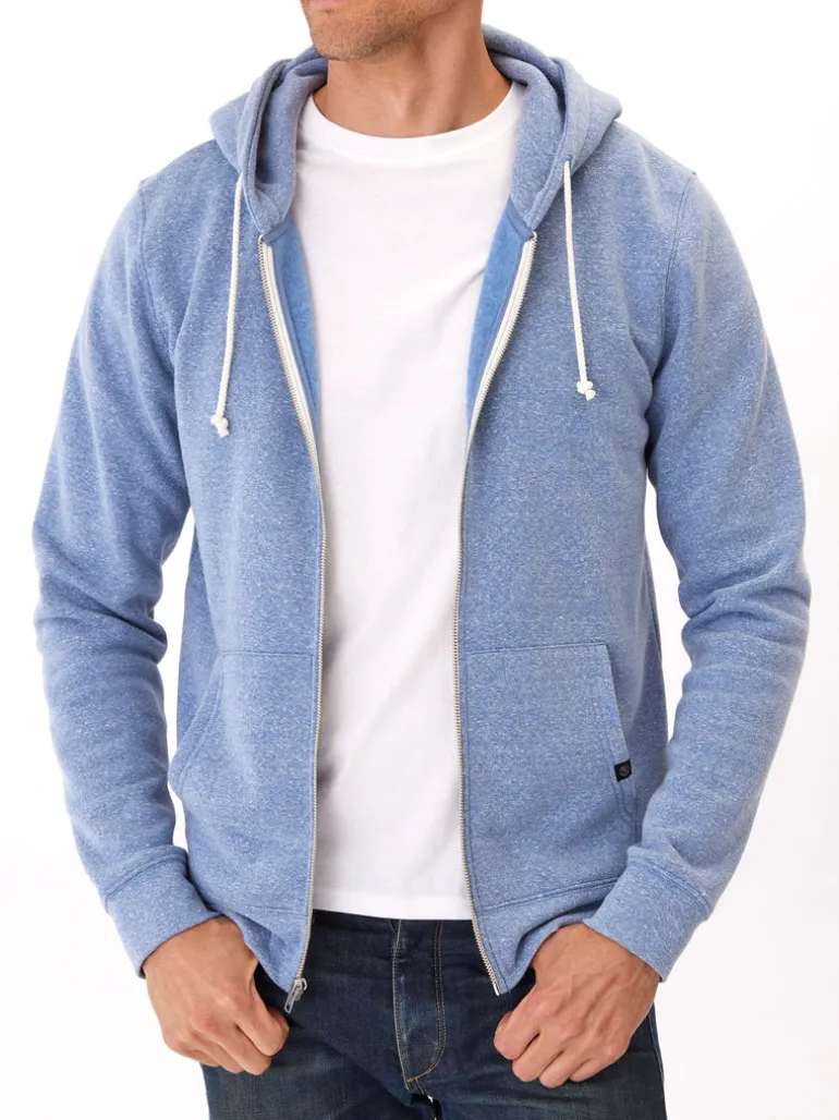 Triblend Zip Fleece Hoodie