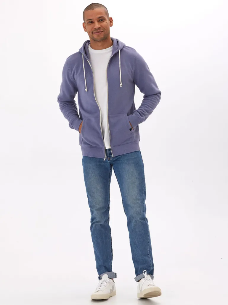 Triblend Zip Fleece Hoodie