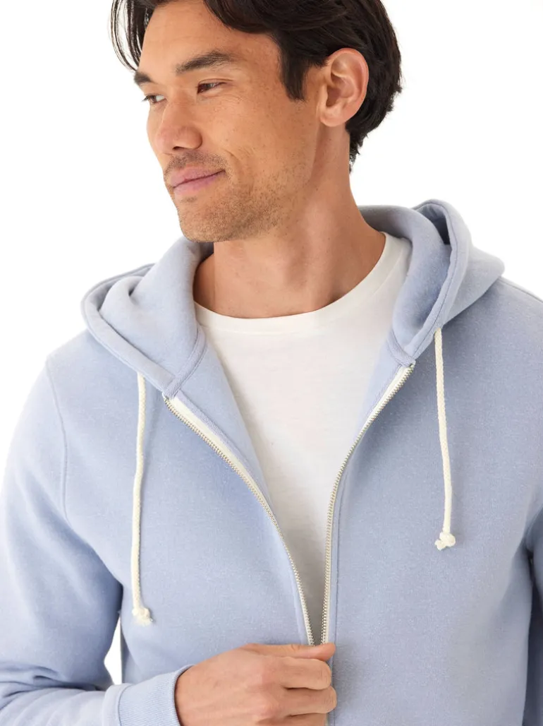 Triblend Zip Fleece Hoodie
