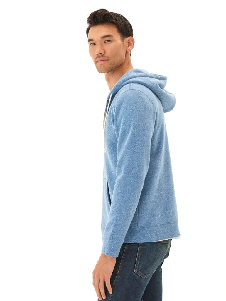 Triblend Zip Fleece Hoodie