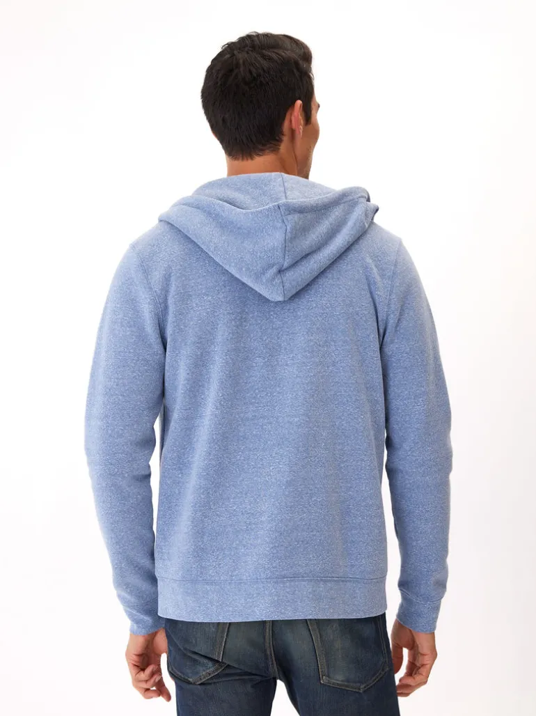 Triblend Zip Fleece Hoodie