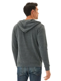 Triblend Zip Fleece Hoodie