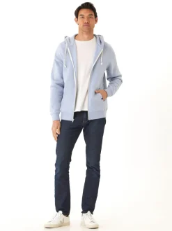 Triblend Zip Fleece Hoodie