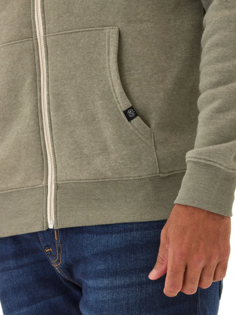 Triblend Zip Fleece Hoodie