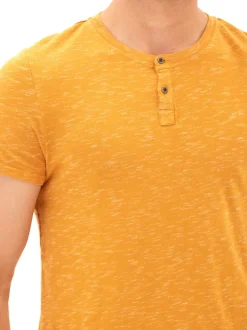 Two Tone Slub Jersey Henley