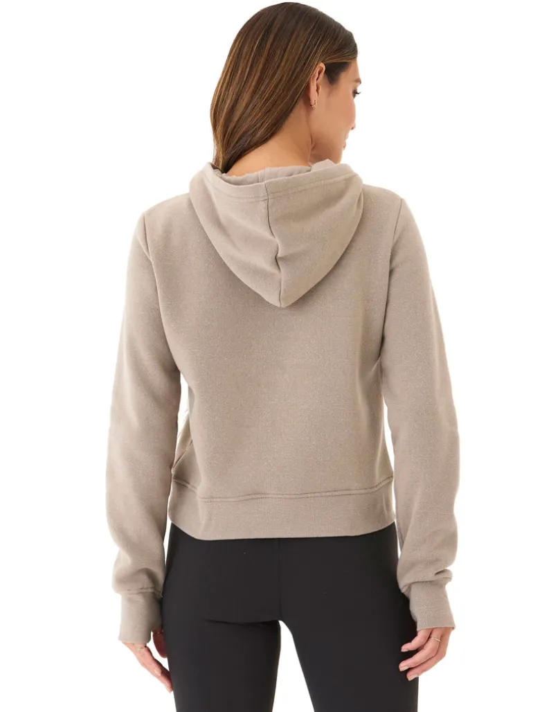 Tyra Triblend Fleece 1/4-Zip Hoodie
