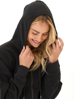 Venetia Triblend Fleece Crop Zip Hoodie