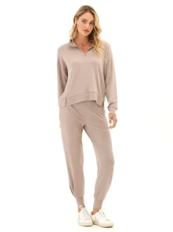Zarina Modal Terry Tulip-Hem Jogger